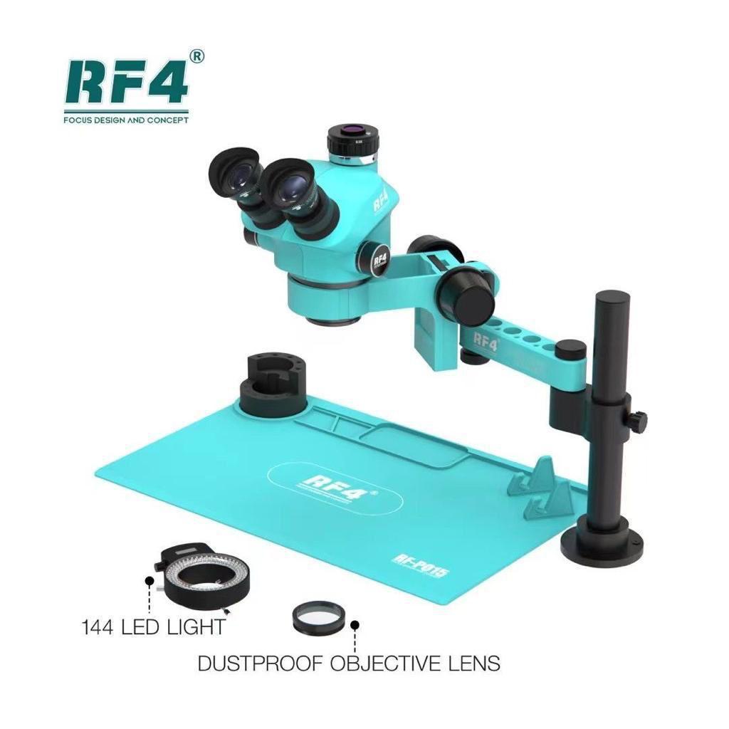 RF4 RF P015 Zoom Microscope 360° Adjustable Swing Arm Telescopic Rotation Fixed Lifting Support More Simple Convenient Work RF7050TVPRO