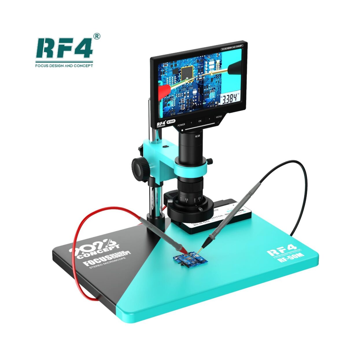 RF4 RF 50M Digital HD Microscope Built in HD Camera LCD Display For Precision Instrument Repair Provides Multimeter Function