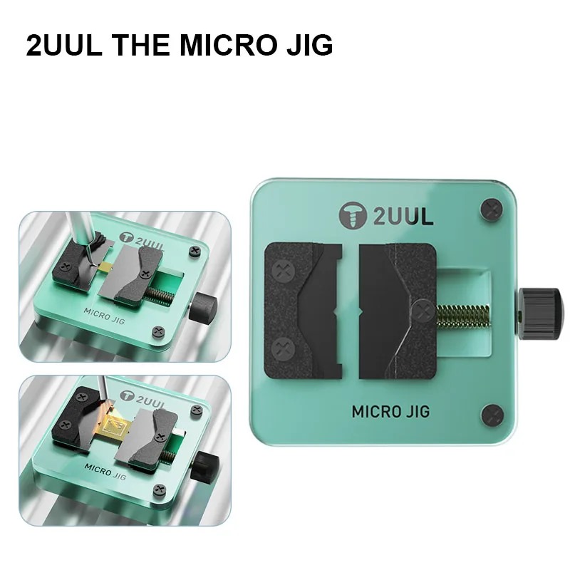 2UUL Micro Jig Holder Universal Chip MINI Fixture BGA Glass Holder Phone Motherboard NAND CPU IC Cleaning Clamp